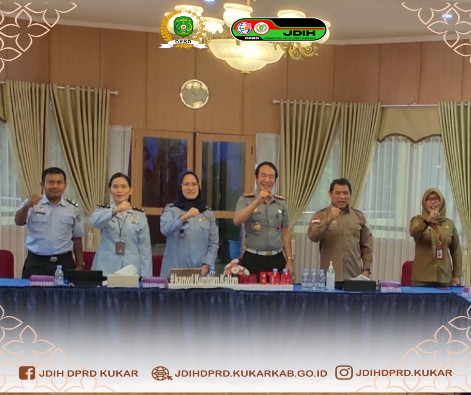 KEPALA KANWIL KEMENKUMHAM KALTIM DAN SEKWAN DPRD KUKAR PROAKTIF BAHAS HARMONISASI RAPERDA TAHUN 2023