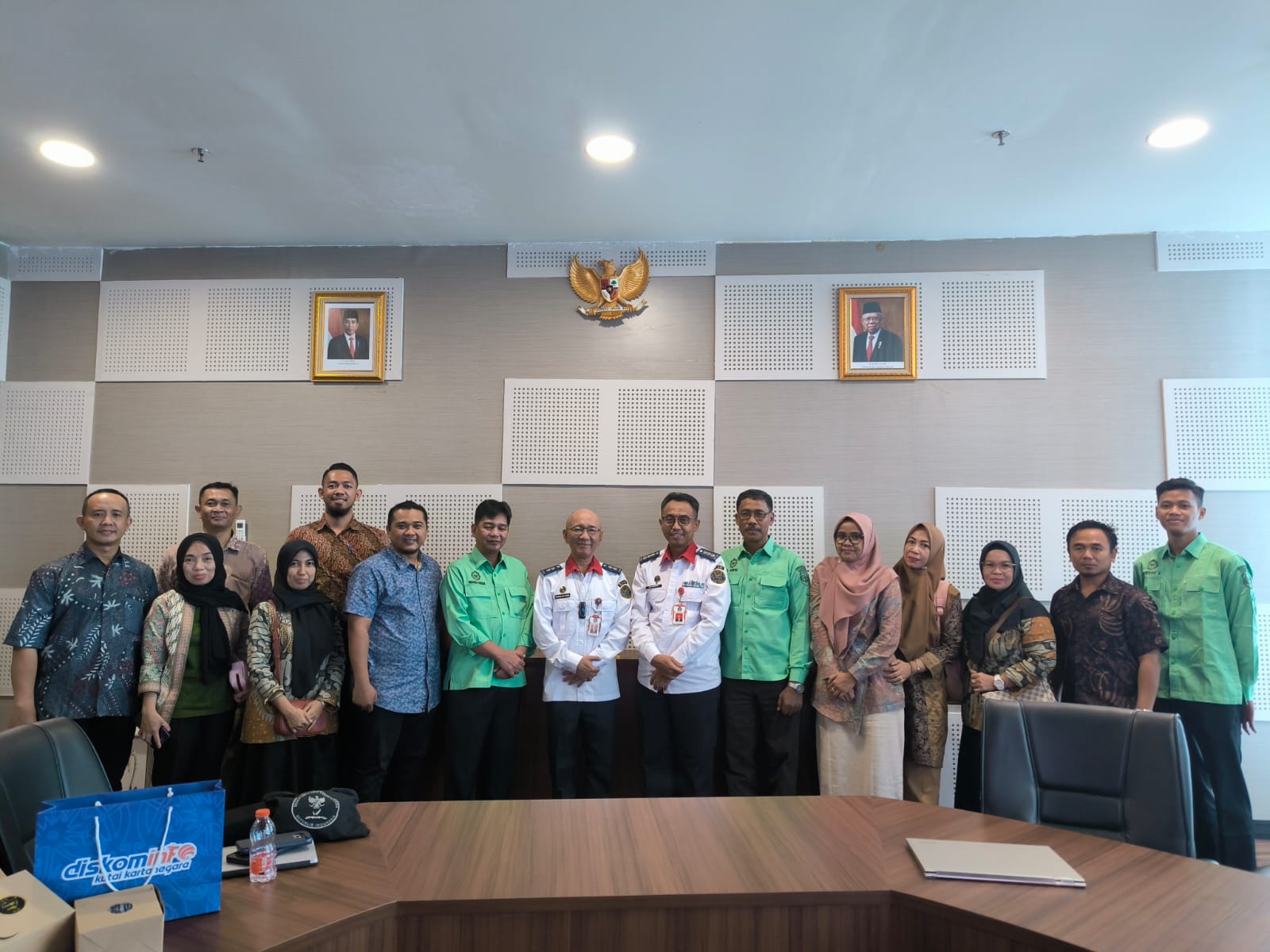 Konsultasi dengan BSSN oleh Bahas Keamanan Informasi, Diskominfo, dan Inspektorat Daerah Kukar